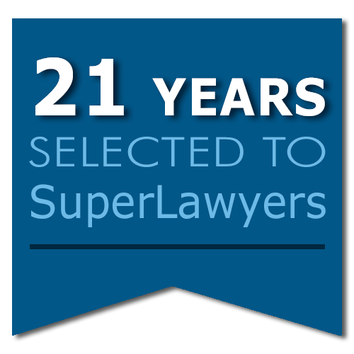 Superlawyers for Criminal Defense - 21 Years